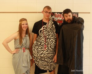 Mr. Riggs slips into this senior toga pic from last year's homecoming. Photo by Jada Hounchell