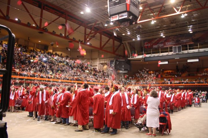 File Photo: Central graduates celebrate, by John He