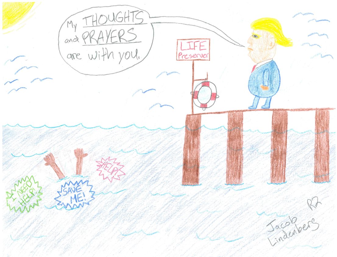 Comic: Thoughts and Prayers – The Pine Needle